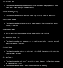 Patch 1.23 for cyberpunk 2077 is live! Cyberpunk 2077 Patch 1 23 Released Full Patch Notes Revealed
