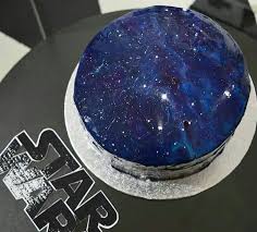 Black And White Mirror Glaze Cake Star Wars Galaxy Mirror Glaze Cake Mirror Cake Mirror Glaze Cake Galaxy Cake