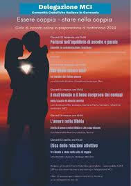 Essere coppia- Stare nella coppia – Incontri online in preparazione al  matrimonio 2024 – Video youtube | Delegazione-mci