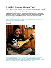 Sampe termasuk sebagai alat alat musik tradisional indonesia dari suku toraja ini terbuat dari kayu dan tempurung kelapa yang diberi dawai atau senar. 8 Alat Musik Tradisional Kalimantan Tengah