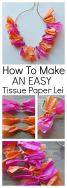 Jellyfish light ocean crafts are the perfect summer craft ideas to brighten up your day and night. Quick Easy Way To Make A Tissue Paper Lei