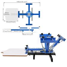 Diy screen printing wasn't always so easy. 4 Color 1 Station Screen Printing Machine Diy T Shirt Press Printer Vevor Us