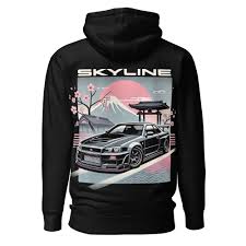 R34 Skyline Hoodie - Etsy