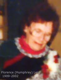 Florence Elizabeth Humphrey Lenz (1909-2002)