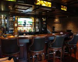 Dark Woodwork Bars And Basements Basement For Irish Pub Decorating Ideas With Wood Stool And Cellar Bars For Home Basement Bar Designs Basement Bar
