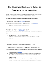 Bitcoin trading is actually pretty straightforward once you get the hang of it. Pdf The Absolute Beginner S Guide To Cryptocurrency Investing Tiffany Akiyama Academia Edu