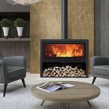 Allegro Wide Wood Burning Multi Fuel Stove Contemporary Stove Wood Burning Stoves Living Room Wood Stove Fireplace Modern Wood Burning Stoves