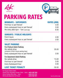 Maximum parking fee is rm10. Parking Rate Kl Parking Rate Avenue K Klcc Jalan Ampang Kuala Lumpur