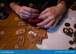 Hands Of A Mature Woman Next To Wooden Handmade Runes Stock Image 6240 |  Hot Sex Picture