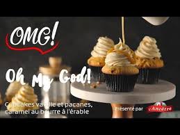 Cupcakes Vanille Et Pacanes Caramel Au Beurre A L Erable 5 Ingredients 15 Minutes Cupcake Recipes Desserts Maple Recipes