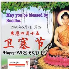 Like many ancient holidays the date of vesak does not tie exactly into western (gregorian) calendars the way vesak, sometimes anglicised to wesak, is one of the most commonly performed rituals of public devotions in buddhism. Happy Wesak Day Home Facebook