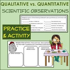 Scientific Observation Qualitative Vs Quantitative Notes Activity Sort Science Teaching Resources Secondary Science Lessons Physical Science Lessons