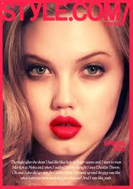 Ls video magazine 2010 год выпуска: Lindsey Wixson Shot By Theo Wenner For Style Com Print Lindsey Wixson Jungle Red Lipstick Magazine Cover