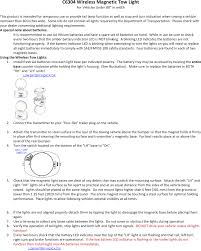 C6304 Led Wireless Tow Lights User Manual User S Manual 7394 Tiger Accessory Group