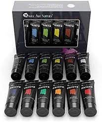 Amazon Com Castle Art Supplies Large Acrylic Paint Set 12 Big 75ml Tubes For Beginners Artists Or Students For Can Paint Set Acrylic Paint Set Castle Art
