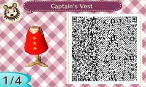 Luffy S Vest One Piece Qr Codes Animal Crossing Animal Crossing 3ds Animal Crossing Qr