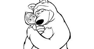Dibujos Para Colorear De Masha Y El Oso De La Web Masha Y El Oso Pintacaritas Minnie Dibujos De Osos