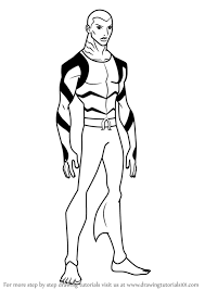 Learn How To Draw Aqualad From Young Justice Young Justice Step By Step Drawing Tutorials Young Justice Drawings Cute Coloring Pages
