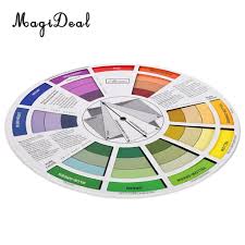 Us 3 78 24 Off Magideal Round Color Mixing Guide Wheel For Paint Matching Pigment Blending Palette Chart Art Salon Tool Microblading In Party Diy