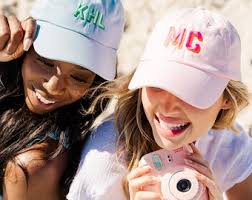 Embroidered Monogram Baseball Hat