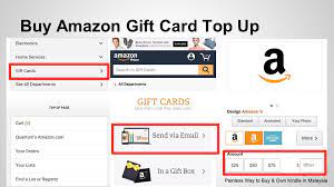 A2a shopping with amazon.com is easy even if you want to get products delivered in usa while paying from your indian debit/credit card. Create Amazon My Account To Buy New Amazon Gift Card Top Up In Usd Kindle Malaysia
