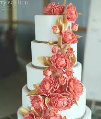 Weave the color into your floral arrangements, wardrobe and decor. Top Coral Pink Wedding Cakes Cakecentral Com