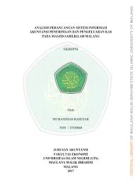 Seseorang itu mesti bekerja untuk mendapat hasil dan. Top Pdf Analisis Perancangan Sistem Informasi Akuntansi Penerimaan Dan Pengeluaran Kas Pada Masjid Sabilillah Malang 123dok Com