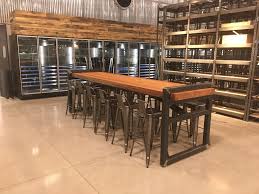 Detroit De Nailed Salvaged Wood Industrial Urban Rustic Restaurant Tables Including A Beast Rustic Restaurant Table Rustic Restaurant Industrial Furniture
