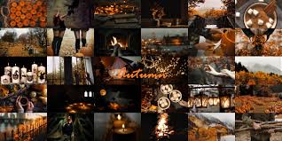 There are several types of wallpaper to choose from, you can download the one that is right for you. Autumn Fall Halloween Aesthetic Collage Seasons Photography Macbook Wallpaper Desktop Wallpaper