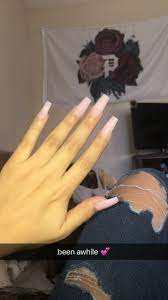 Light Pink Powder Coffin Nails Simple Pink Powder Nails Light Pink Acrylic Nails Acrylic Nails Yellow