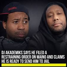 This beef went from hip hop to Law & Order SVU real fast 😭 DJ Akademiks  said “I'm done with the back and forth” and immediately hit Apply for  Restraining Order like