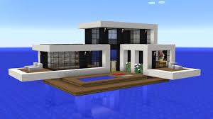 This build was made by klutzypikachu it's a small house on the water with the log scaffolding exposed in the inside and out. Minecraft How To Build A Modern House On Water Youtube