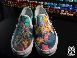 Maybe you would like to learn more about one of these? I M Here For The Eggos Custom Stranger Things Artwork On Vans Strangerthings