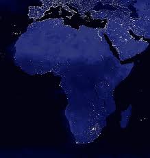 Imagem De Satelite Da Africa A Noite Evidenciando A Densidade Demografica Do Continente Africa At Night Cropped From Enti Africa Map Africa Satellite Image