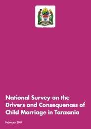 Nyota ndogo who subscribes to islam settled on a muslim wedding that happened in their home in voi. National Survey On The Drivers And Consequences Of Child Marriage In Tanzania