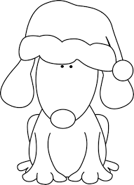 Check spelling or type a new query. Black And White Santa Dog Dog Clip Art Clip Art Dog Template