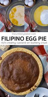 How To Make Authentic Filipino Egg Pie Egg Pie Egg Pie Recipe Filipino Ready Made Pie Crust