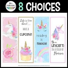 You can find here 12 free printable coloring pages of cute unicorns. Unicorn Bookmarks Bookmarks Kids Free Printable Bookmarks Unicorn Bookmark