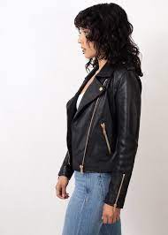 Our Best Selling Black Leather Biker Jacket Made Of Natural Shrunken Lamb Grain That Will Mol Black Leather Biker Jacket Leather Jackets Women Pants For Women