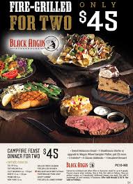 Black Angus Campfire Feast September 2020 Black Angus September 2020 Coupons And Promo Codes