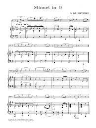 Kostenlose noten, alle mit hörbeispiel und einzelstimmentrainer. Minuet In G Noten Ludwig Van Beethoven Cello Solo