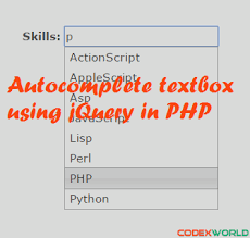 Autocomplete Textbox Using Jquery Php And Mysql Web Development Tutorial Mysql Jquery