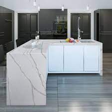 Waterfall Kitchen Island Design Ideas For Jaw Dropping Look In 2021 Waterfall Island Kitchen Kitchen Island Countertop Kitchen Island Design