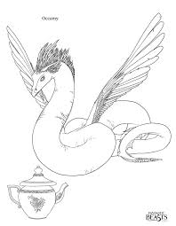 Fantastic beasts them find colouring scholastic coloring creativity books pages merchandise harry potter coloring pages online free printables. Fantastic Beasts And Where To Find Them Coloring Pages