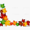 Autumn leaf border design ppt backgrounds. 1