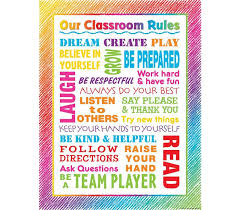 Teacher Created Resources Colorful Scribble Our Classroom Rules Chart