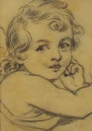 ORIGINAL PENCIL DRAWING, 'Village with Windmill' , John Wood (1801-1870),  c1850 £35.00