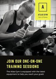 Black Gym Fitness Personal Trainer Flyer Printing Business Cards Gym Workouts Graphic Design Software