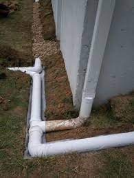 Installation In Progress Downspout Extension Connected To French Drain Yard Drainage Drainage Solutions French Drains