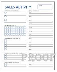 Sales Activity Tracker Daily Planner Cold Call Tracker Etsy Daily Planner Sheets Planner Sheets Daily Planner Template